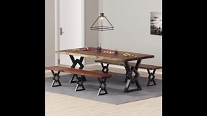 Metal Bench Legs 16" H x 11.8" W Black Coffee Table Legs Modern Industrial Style Heavy-Duty Metal Bench Legs