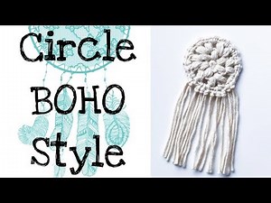 Crochet a BOHO Style Circle | Earrings-Necklace-Keychain | Tutorial | Accessory | Easy for Beginners
