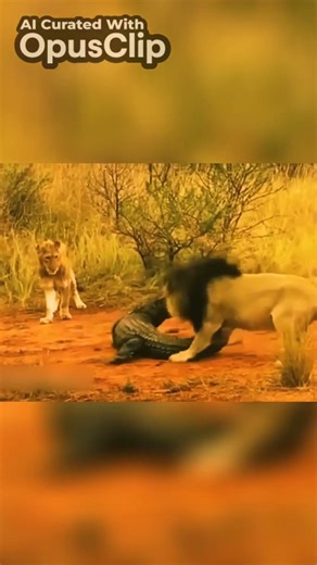 Lion King Dominates Epic Battle with Crocodile in the Wild