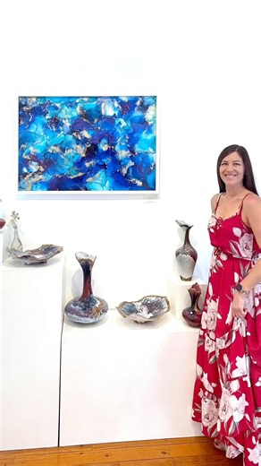 Ocean Inspired Alcohol Ink Artwork | Endless Ocean