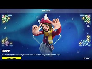 Skye - New Style in Fortnite Chapter 4 Season 1 Winter Wonder Skye Skin