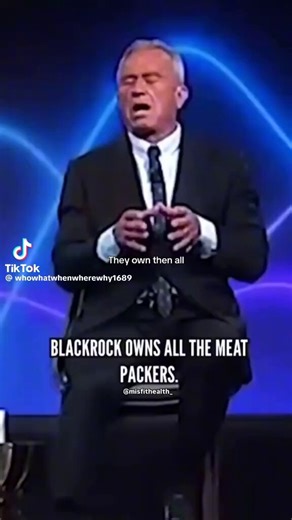 Blackrock owns all the meat Companies in the US, It's a monopoly they keep the meat prices high while keeping the price of beef low hurting the Rancher and American consumers. They also own the Big Pharma. This should be illegal in our Country.