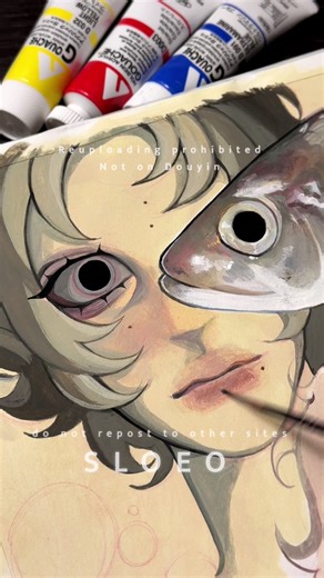 Creating Vibrant Fish Art with Acrylic Gouache