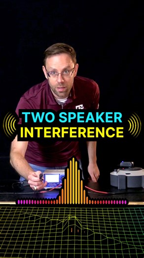Two speaker interference 🔈 #reelsvideo #reels #reelsfb #fyp #fypシ #tamu #teachers #teaching #fun #funny #physics #science #foryou #education #learn #interesting #DrDawson #sound #audio #speakers | Texas A&M Physics and Astronomy