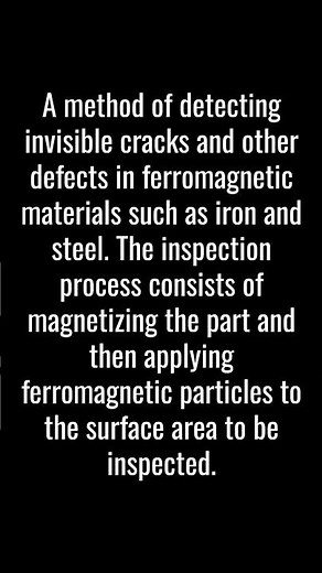 MAGNETIC PARTICLE INSPECTION