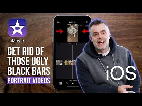 How to edit Portrait Videos in iMovie iOS? Getting rid of the black bars on the side.