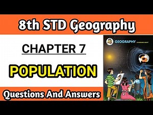 7. Population Questions and answers class 8 geography | chapter 7 | 8th std maharashtra board