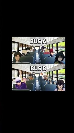 which bus you can choose 😈☠️ #anime #animeaddicts #viral