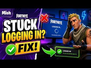 Fortnite Stuck on Logging In Screen Fix | Fortnite Login Screen Freeze Solution