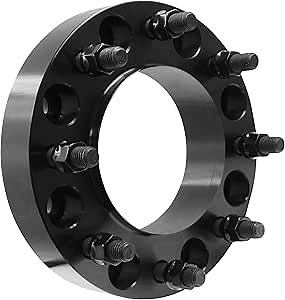 Wheel Accessories Parts 1 Pc Steel Hub Centric Wheel Spacers 8 on 180mm 1.5 Inch Thick 124.1mm Hub M14x1.5 14x1.5 Thread Stud Fits Chevy Silverado GMC Sierra 2500 3500 Single Rear Wheel (SRW)