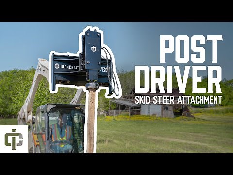 Post Driver PD750 | Skid Steer Attachment | IronCraft