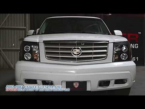 Spyder Auto How to Install: 2002-2003 Cadillac Escalade Headlight with LED Halo & Light Strip