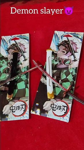 demon slayer katana keychain 😈#anime #demonslayer #katana #tanjiro #sunbreathing #keychain #edit