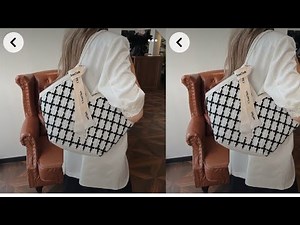 How to make a viral M design tote bag | beginner friendly tutorial