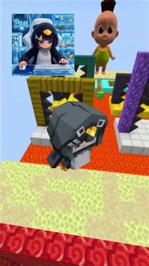 Sky Jump Challenge 🤔✅ | Poppy Playtime Chapter 5 ☁️#shorts #minecraft #poppyplaytime