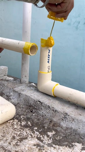 Cpvc pipe line fitting #plumber #plumbing