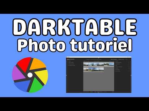 Darktable enhances a photo