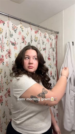 asmr morning grwm 🫧🧖‍♀️ #grwm