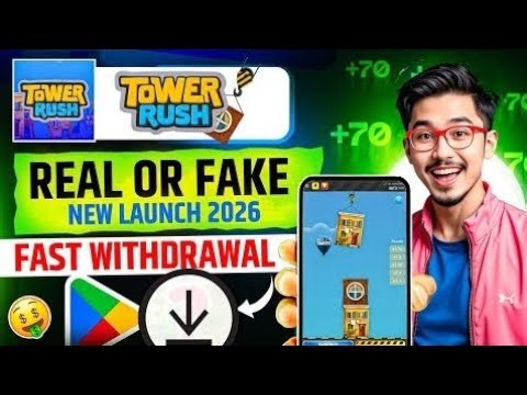 Tower Rush Game Real Or Fake? Full Review | Tower Rush Game How To Play, Download & Withdrawal Proof