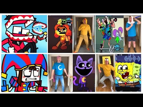Wacky World but Different Characters Sing It in real life (FNF Wacky World but Everyone Sings It)