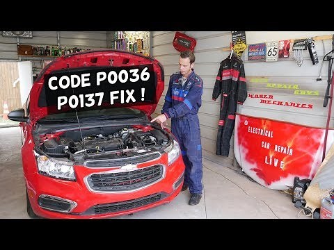 CHEVROLET CRUZE SONIC CODE P0137 P0036. ENGINE LIGHT ON CHEVY CRUZE CHECY SONIC, HOLDEN CRUZE