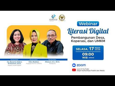 Literasi Digital Pembangunan Desa, Koperasi, dan UMKM