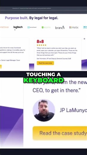 Legal Workflow Automation with Streamline AI #shorts
