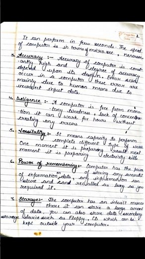 BCA Computer Fundamental Notes 1st Semester 2023-24 (Part 1) #BCA #bcanotes #bcaprojects