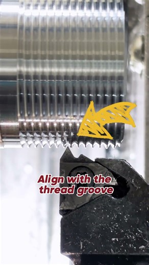 Stripped Threads? Use G76 to Save It #lathe #shorts #tricks