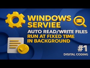 Windows Service Tutorial Part 1: Auto Read & Write Files on Fixed Time in Background (C#/.NET)