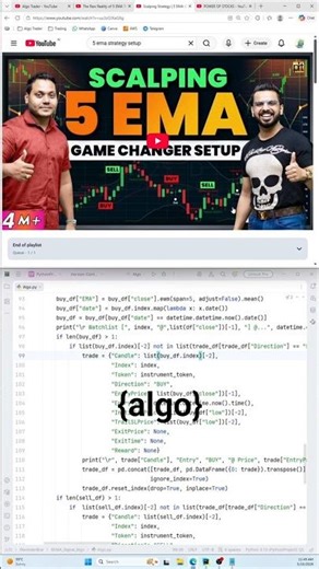 #5EMA Signal Algo | Python