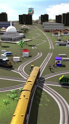 Railway Crossing Passing Crossing Rails #train #railway #automobile