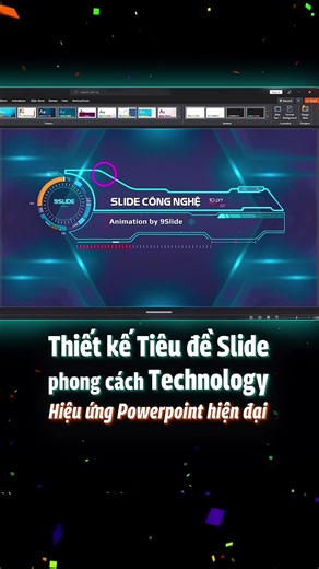 Gợi ý thiết kế Tiêu đề đậm chất Technology hiện đại bằng Hiệu ứng Animation #Powerpoint đỉnh cao ✨ #LearnOnTikTok #HocCungTikTok #Tutorial #Tips #Design