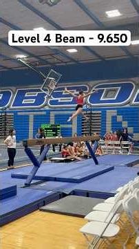 Level 4 Beam - 9.650. #gymnast #balancebeam #usagymnastics #beam #level4