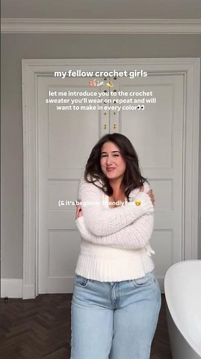 the basic crochet sweater you need in your life