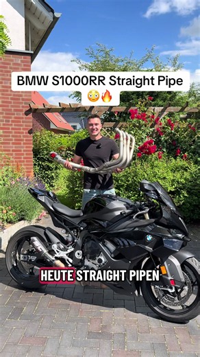 Wie findet ihr den Sound? 🏍️👇🏼 #motorrad #s1000rr #auspuff #bmwmotorrad #straightpipe