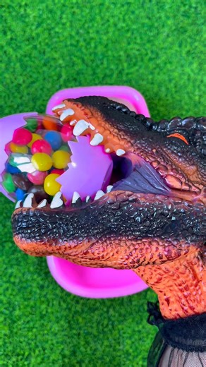 Full of 3 Rainbow BathTubs Candy with M&M's & Magic Slime Cutting Video