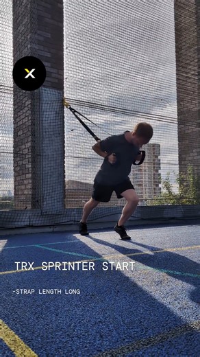 80K views · 1.7K reactions | Check out these two TRX exercises that focus on strengthening your lower body from TRX Trainer, Anthony Mayatt. Start with the Front Squat for a powerful bilateral move, then switch to the Sprinter Start for a challenging unilateral exercise. To amp it up, add a hop between reps to really get your heart pumping. Save this video and get ready to crush your next lower body workout! | TRX Training UK | Facebook