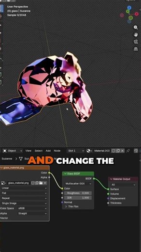Colored Glass Effect in Blender (in seconds)