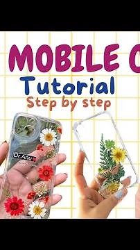 "Crafting a Custom RESIN Mobile Cover: A Step-by-Step Tutorial DIY Phone Case"