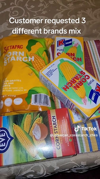 Jamaican cornstarch chunks on TikTok
