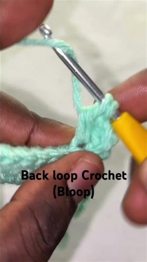 Back loop crochet Tutorial #crochet #knitting