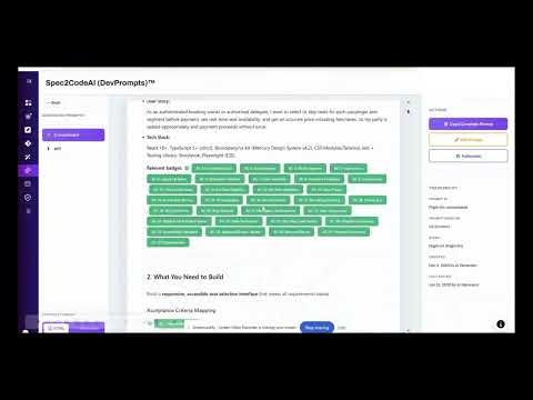 Spec2TestAI Full SDLC Coverage Short Demo