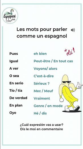 Words to speak like a native Spaniard