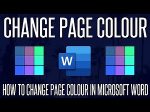 How to Change Page Colour in Microsoft Word