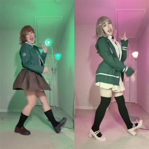 everyone say happy birthday chihiro and chiaki right now i’m not normal about them #chihirofujisaki #chiakinanami #chihirofujisakicosplay #chiakinanamicosplay #danganronpa
