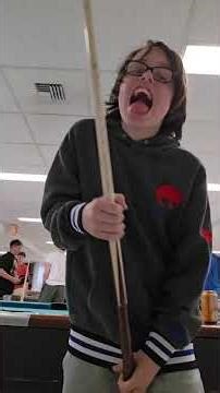 playing pool at the community center