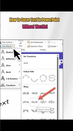 How to Curve Text in PowerPoint Without WordArt