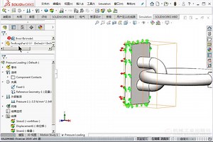 SolidWorks simulation 3.练习 双环装配体