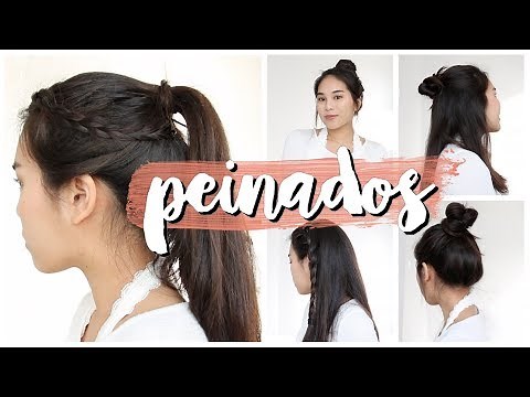 PEINADOS FÁCILES Y RÁPIDOS PARA LA ESCUELA / UNIVERSIDAD: Simple y Bonito Sin Calor!